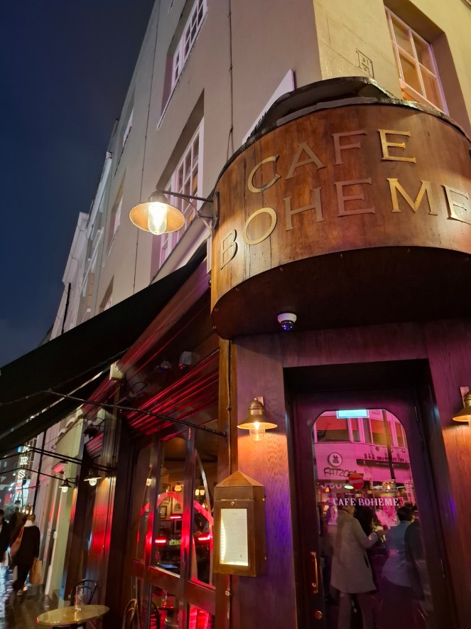 Similar and yet different - Café Boheme, a slice a French café culture in the heart of London